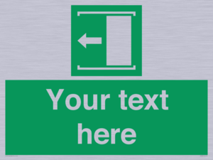 Custom Slide to Open Sign